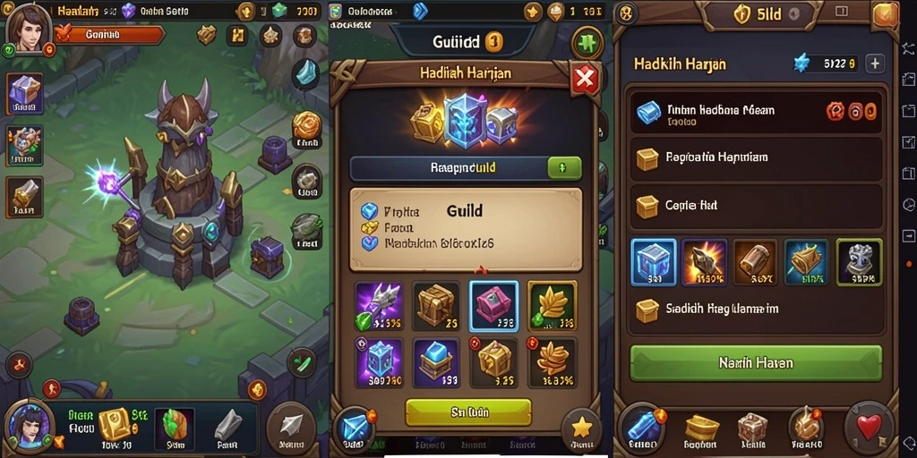 Tampilan awal game yang menarik dan user-friendly.