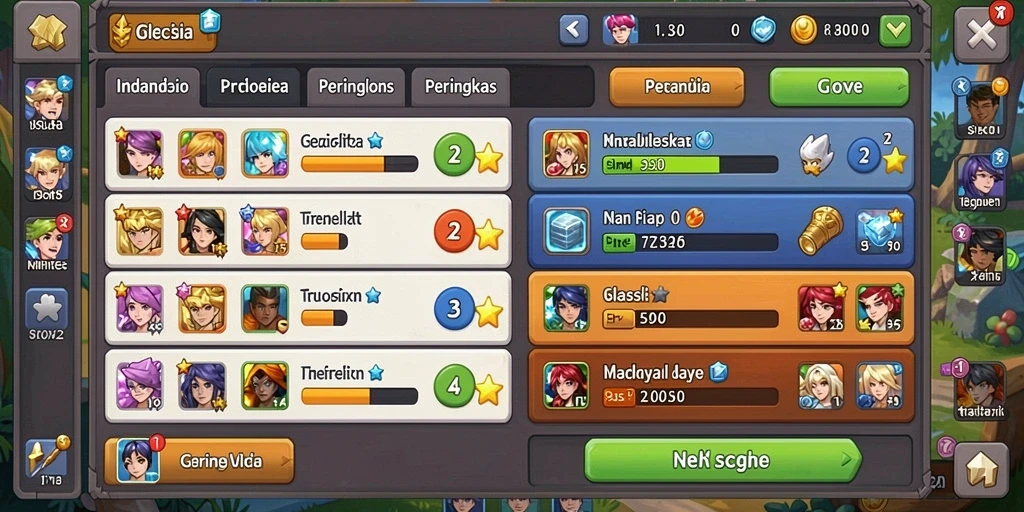 Screenshot menunjukkan grafik yang menakjubkan.