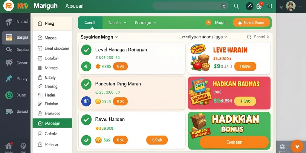 Tampilan menarik dari antarmuka pengguna BEBASMAX.
