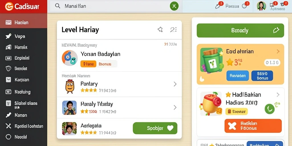 Tampilan antarmuka yang menarik dan user-friendly.