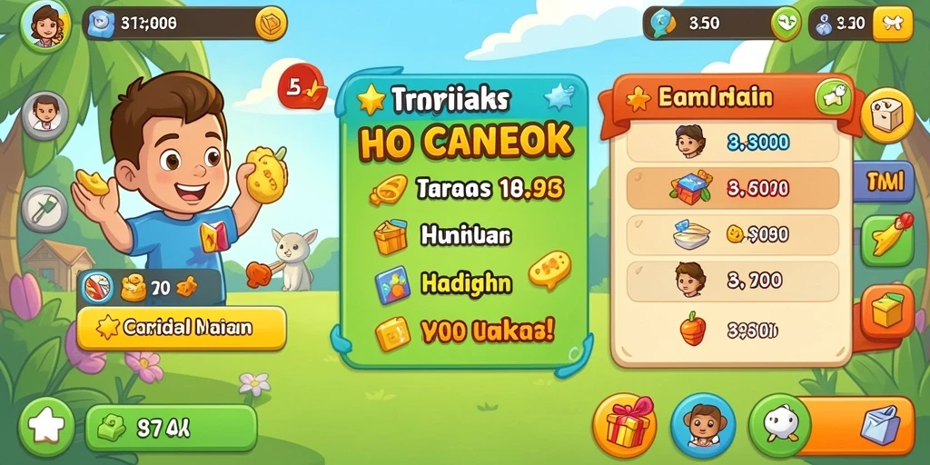 Tampilan awal yang menarik dan mudah dinavigasi.