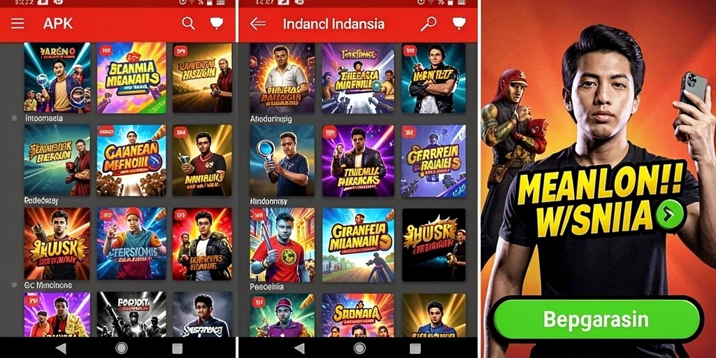 Tampilan awal yang menarik dan penuh warna.
