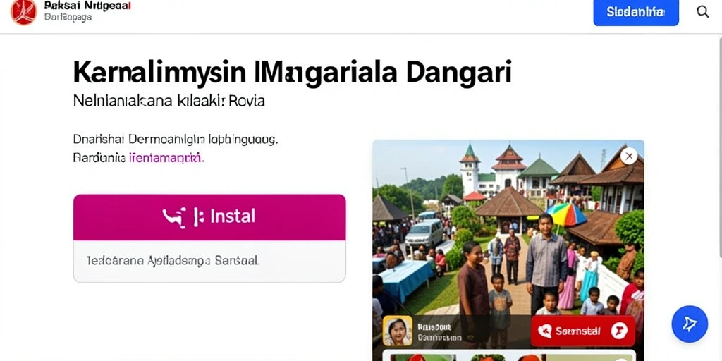 Tampilan awal antarmuka aplikasi yang menarik.
